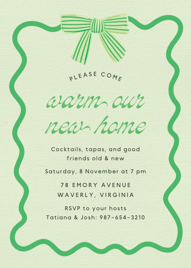 Warmer with you - housewarming invitation