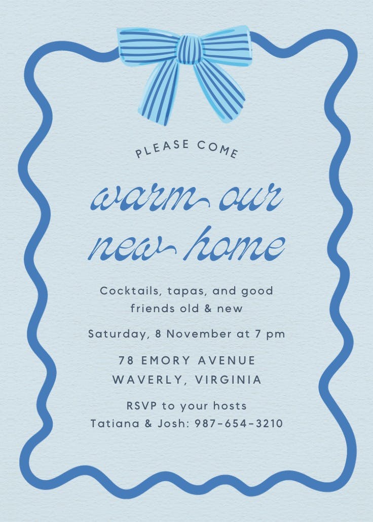 Warmer with you - housewarming invitation