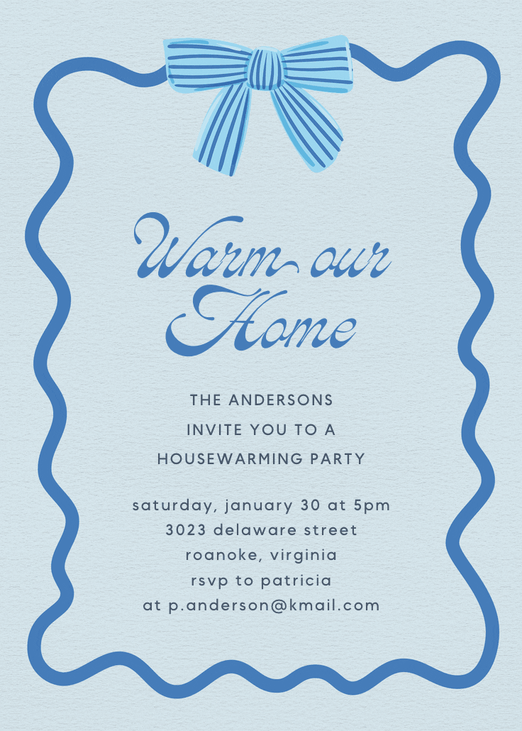 Warmer with you - housewarming invitation