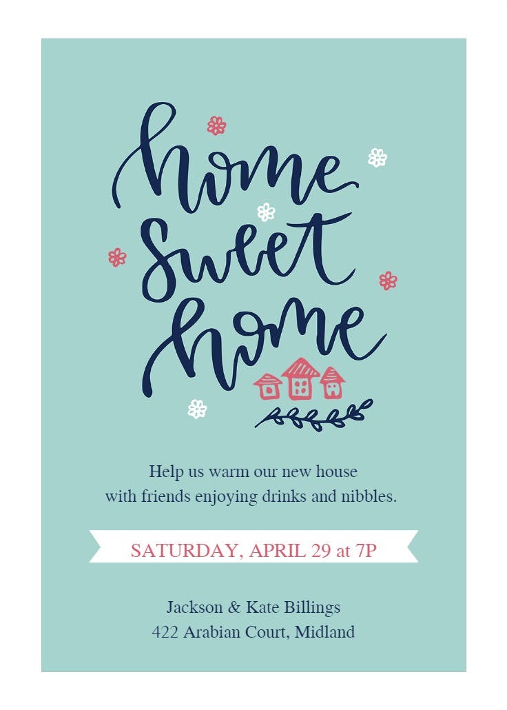 Warming welcome - housewarming invitation