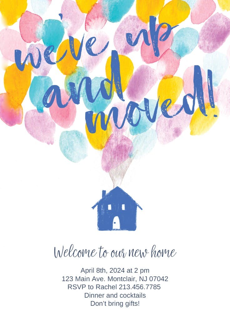 We've up - Housewarming Invitation Template | Greetings Island