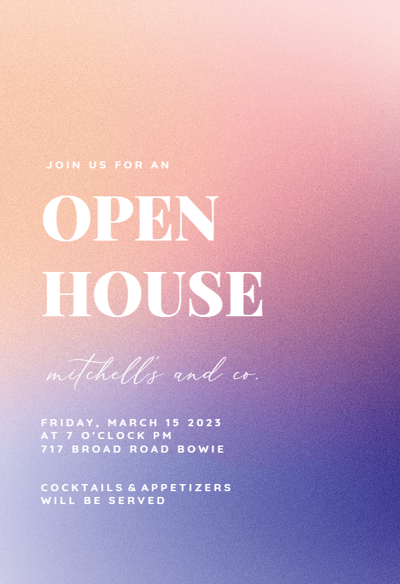 Open House Invitation Templates (Free) | Greetings Island