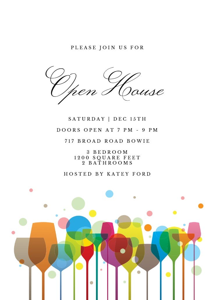 Ambience - open house invitation