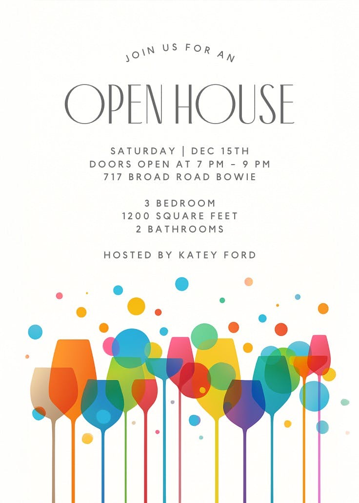 Ambience - open house invitation