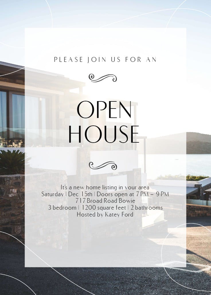 City lights - open house invitation