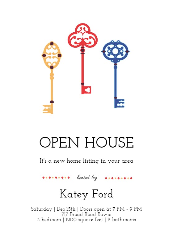 Keyed up - open house invitation