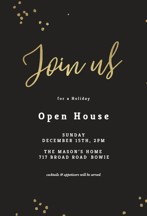 Open House Invitation Templates (Free) | Greetings Island