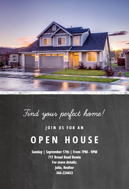 Split space - open house invitation