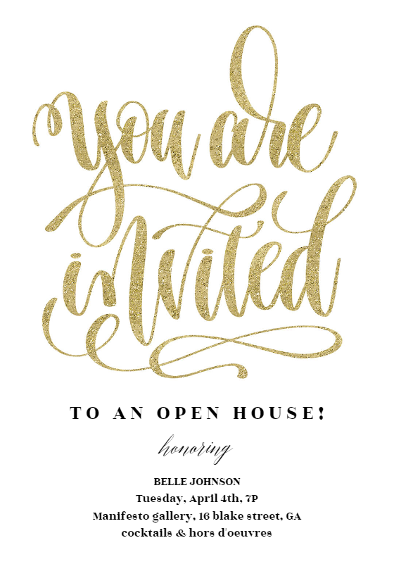 Open House Invitation Templates (Free) | Greetings Island