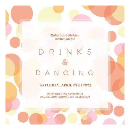 Bouncing Bubbles - Party Invitation