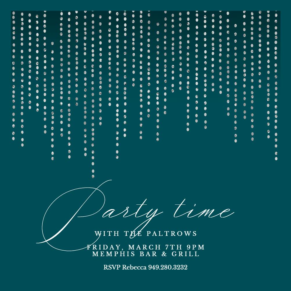 Dot strands - printable party invitation