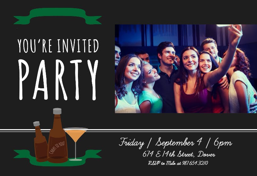 Spirited party -  invitación para fiesta