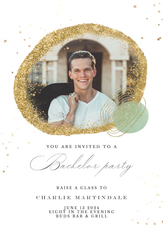 Nature inspired - bachelor party invitation