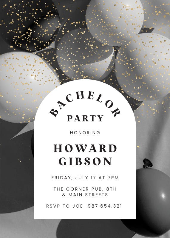 Pop-ular party - bachelor party invitation