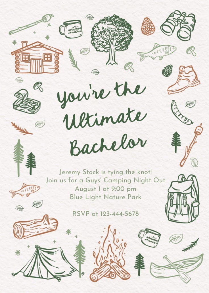 Trailblazing - invitación para despedida de soltero