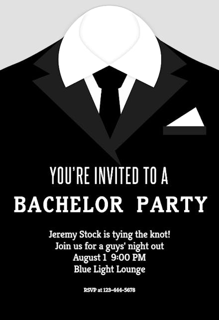 Bachelor Party Invitation Template 7