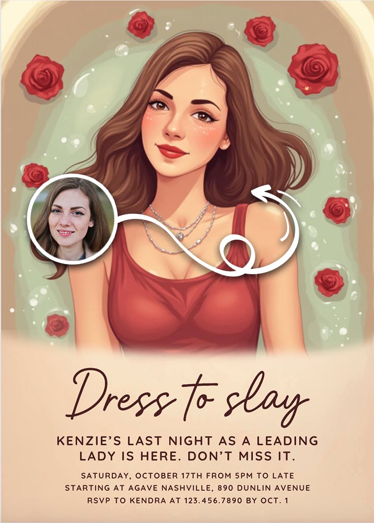 Dress to slay - invitation