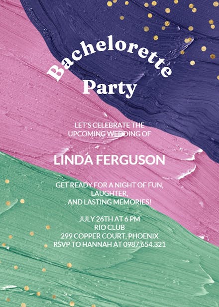 It's so sweet - bachelorette party invitation