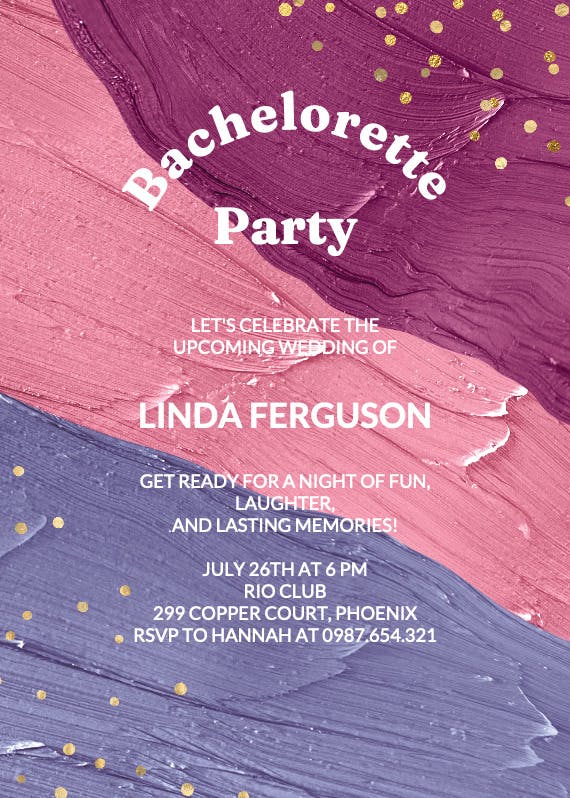 It's so sweet - bachelorette party invitation