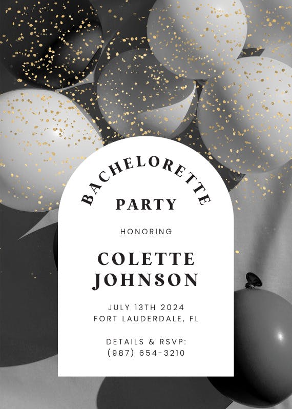 Pop-ular party - bachelorette party invitation