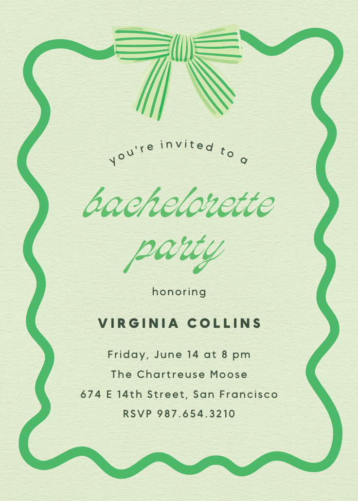 Warmer with you - bachelorette party invitation