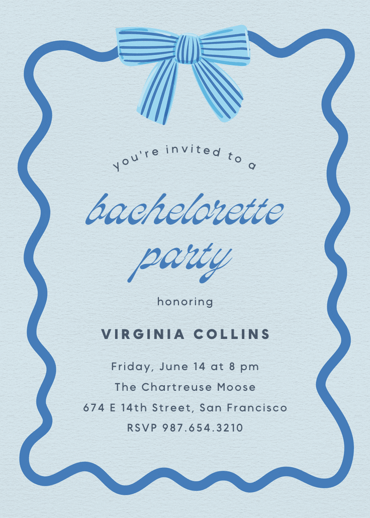 Warmer with you - bachelorette party invitation