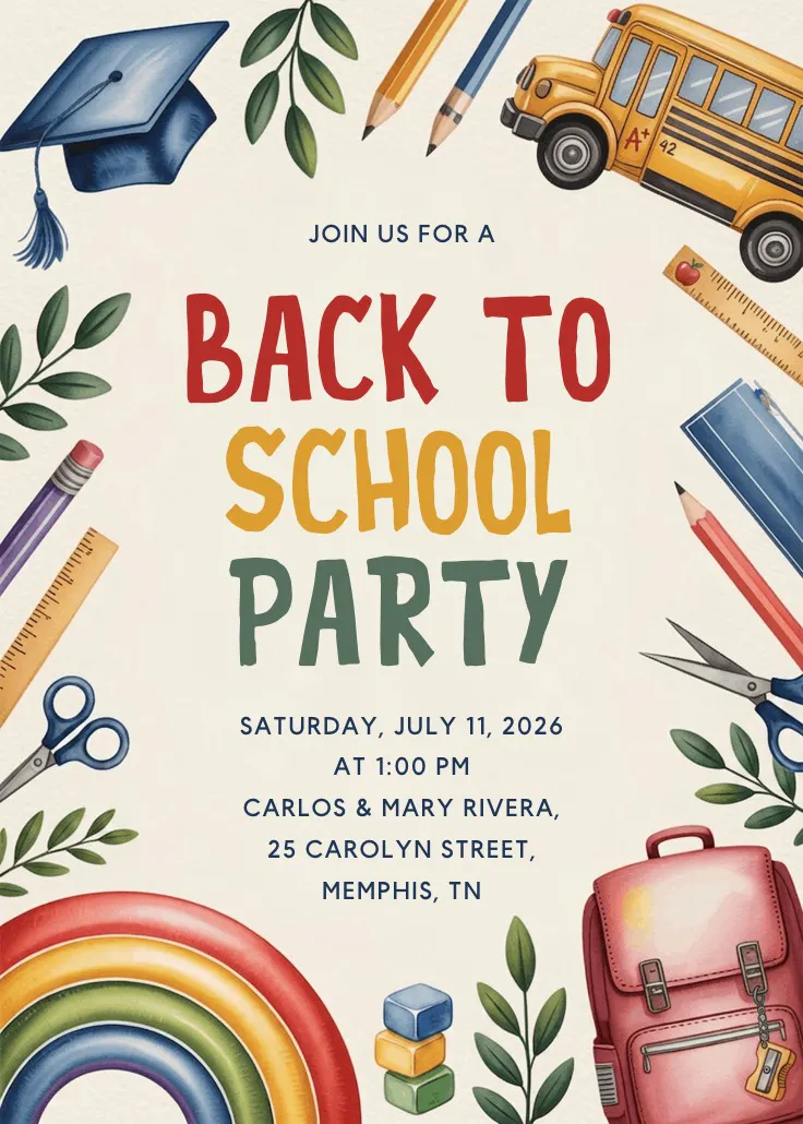 Happy learning - schuleinladung