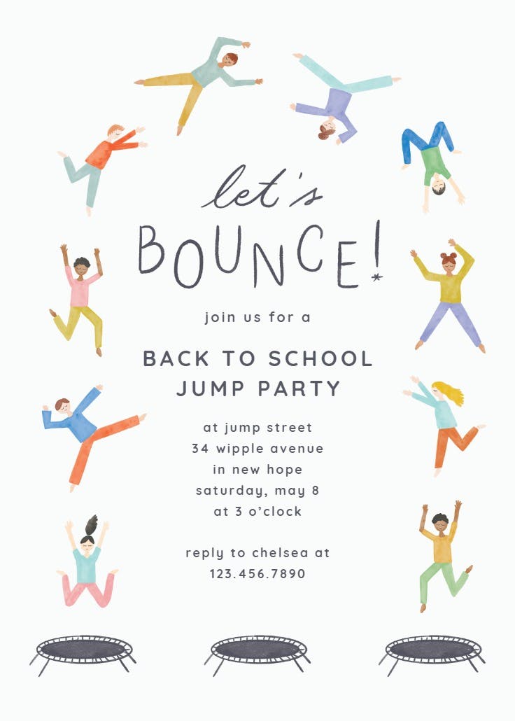 Jump into fun! - invitación para brunch