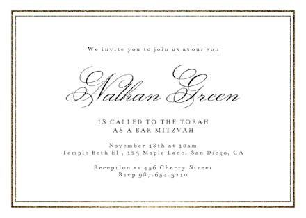 Bar Mitzvah Bat Mitzvah Invitation Templates Free Greetings Island