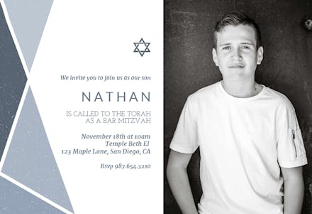 Geometric - Bar Mitzvah & Bat Mitzvah Invitation