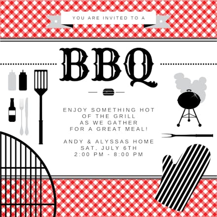 BBQ Essentials - BBQ Party Invitation