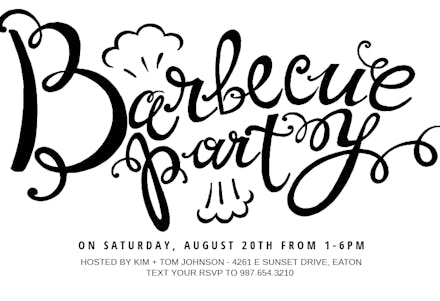 BBQ - BBQ Party Invitation