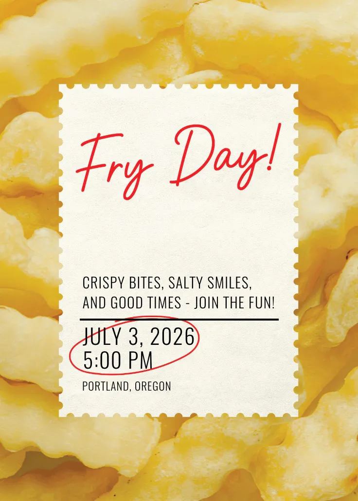 Fry fest - invitation
