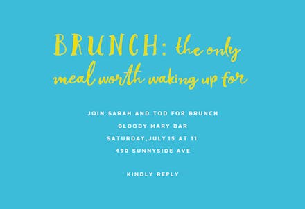 Best Meal Of The Day - Brunch & Lunch Invitation Template (Free ...