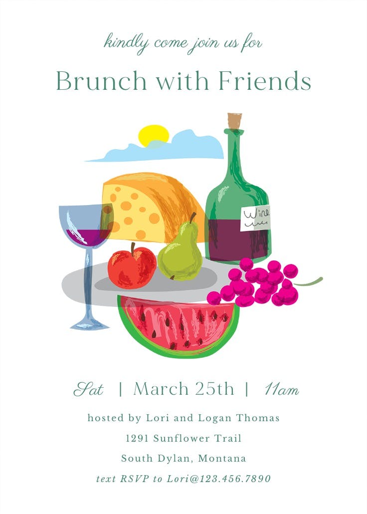 Better eats - brunch & lunch invitation