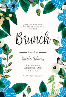 brunch lunch party invitation templates free greetings island
