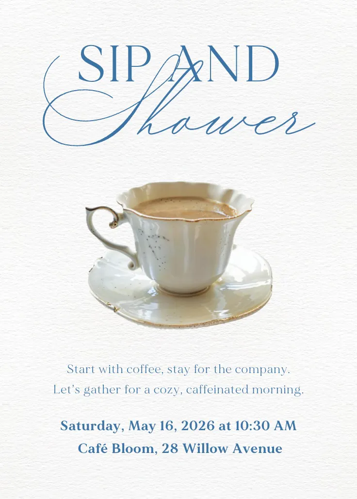 Brew and brunch - invito per brunch e pranzo