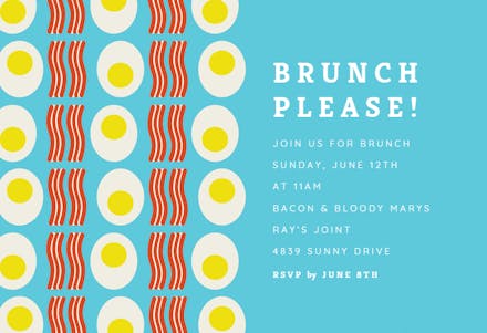 Brunch Please! - Invitación Para Brunch