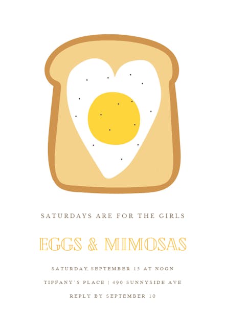 Feelin Toasty - Brunch & Lunch Invitation