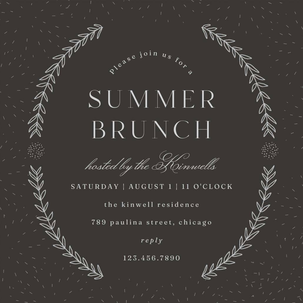 Laurel semi frame - invitación para brunch