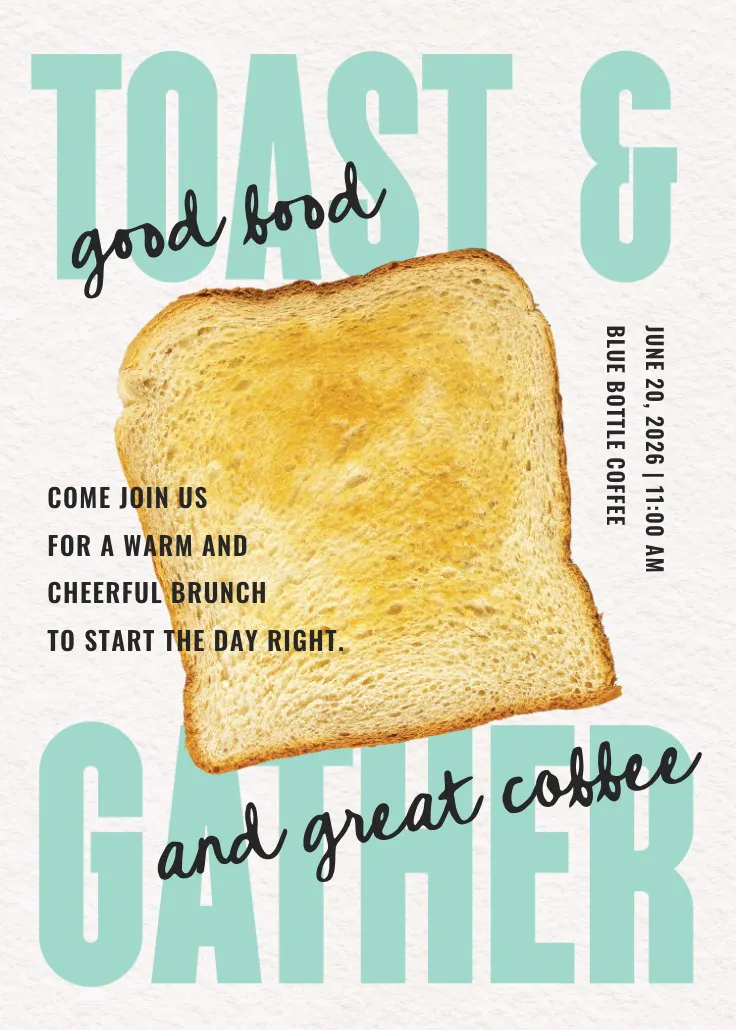 Let's make a toast - jemputan brunch & makan tengah hari