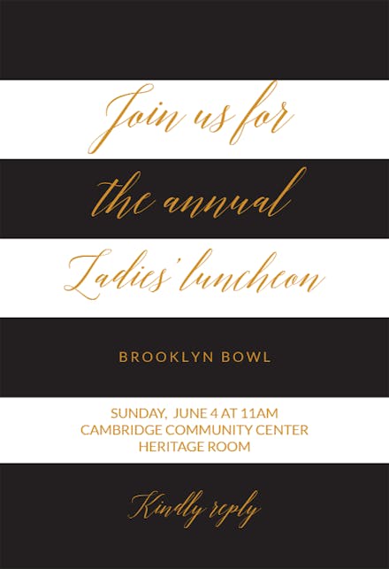 Newly Minted - Brunch & Lunch Invitation