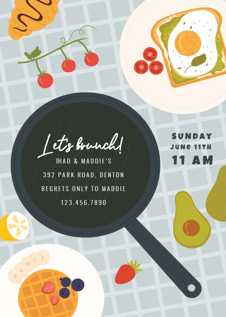 Ready for brunch - invitación para brunch