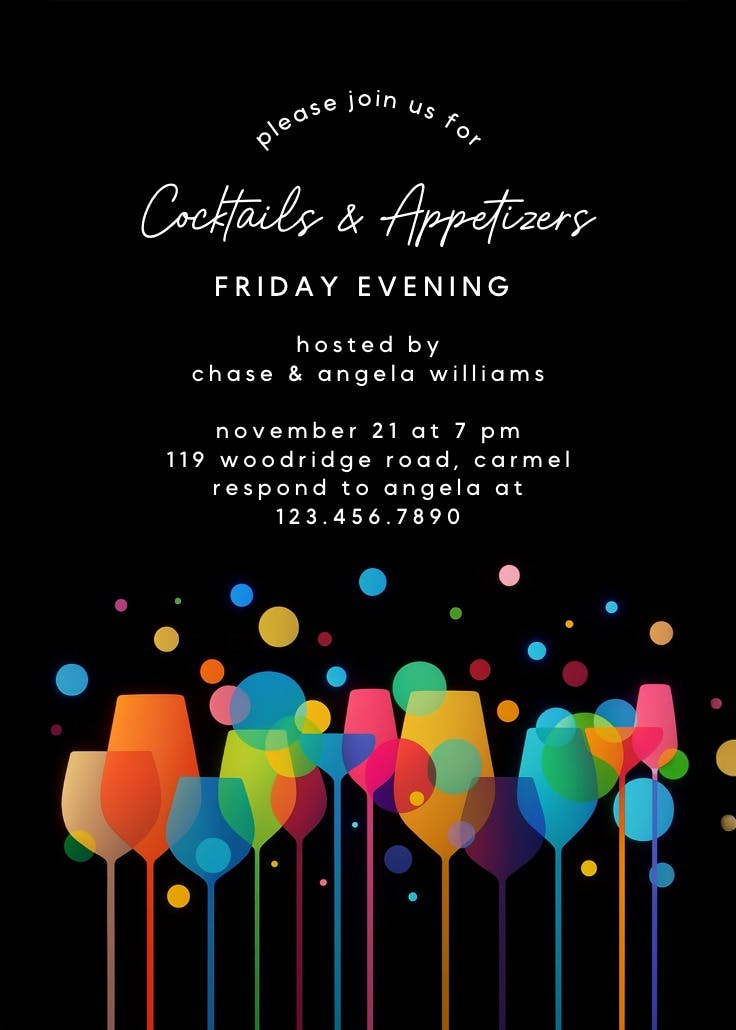 Ambience - cocktail party invitation