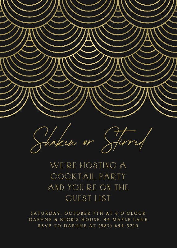 Celebration style - cocktail party invitation