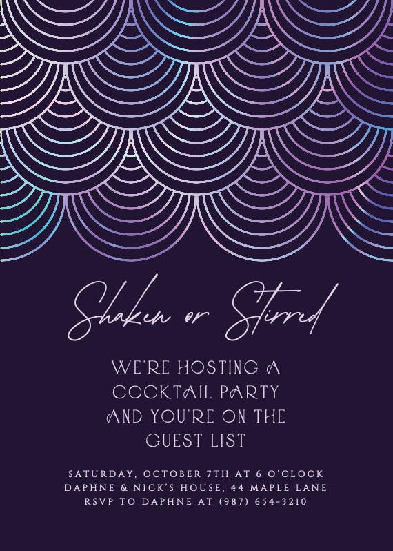 Celebration style - cocktail party invitation