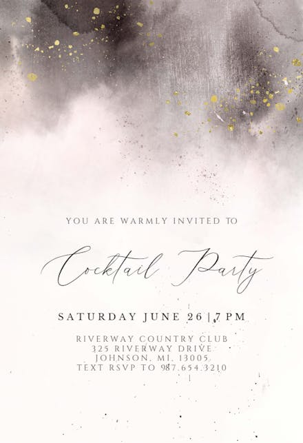 Cold Blush - Business Event Invitation