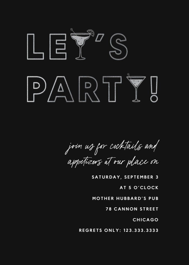 Cool & carefree - party invitation