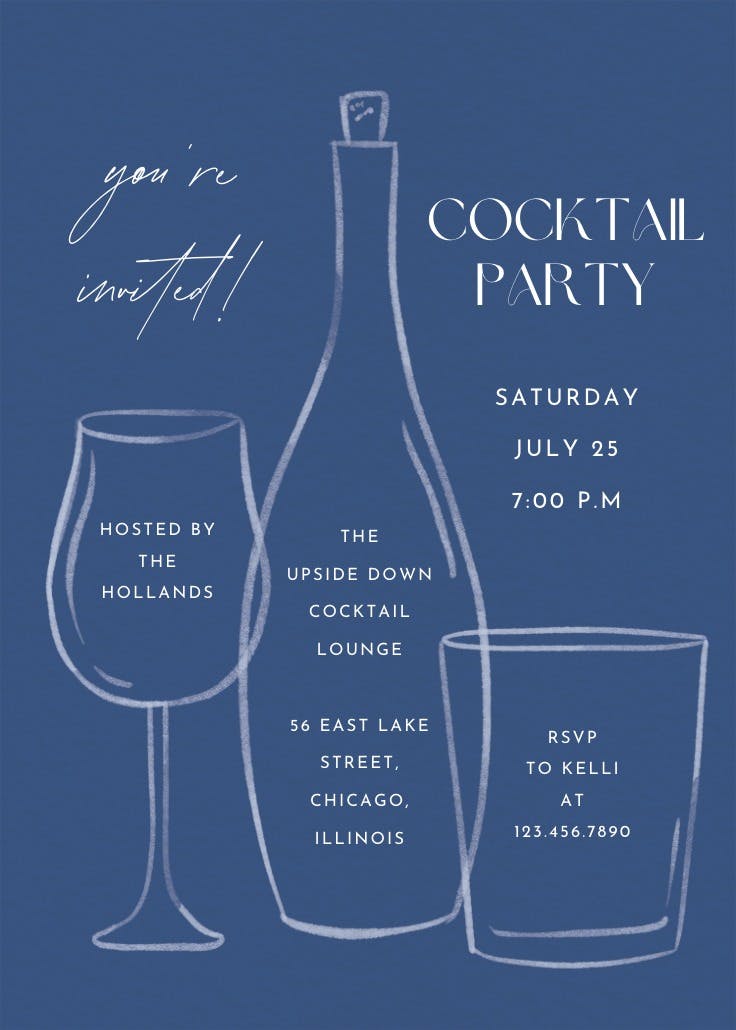 Glass menagerie - invitación de fiesta