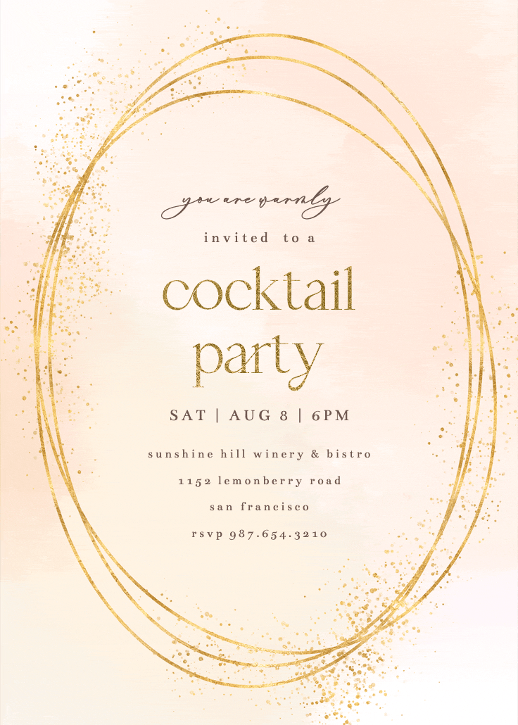 Gold texture - invitación para eventos profesionales